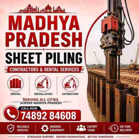 Sheet Piling Contractors & Rental Services in Madhya Pradesh